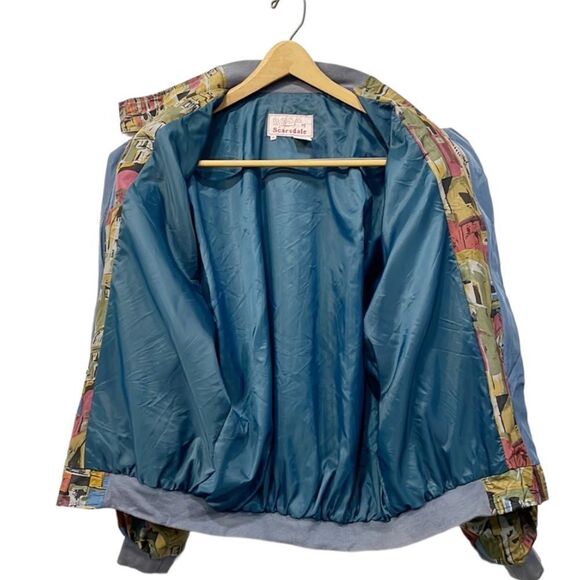 Colorful Patterned Bomber Jacket - Picture 6 of 8